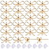 20Pcs Brass Stud Earring Findings KK-SC0003-92-1