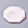 Marble Pattern Porcelain Cup Coasters AJEW-WH0121-51A-2