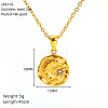 304 Stainless Steel Crystal Rhinestone Pendant Necklaces for Women WG07512-03-1