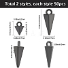 100Pcs 2 Styles Alloy Pendants FIND-SC0019-86B-2