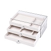 3-Tier PET Plastic Jewelry Storage Drawer Boxes CON-N016-05A-2