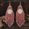 Bohemian Style Tassel Dangle Earrings HK8665-2-1