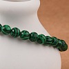 Synthetic Malachite(Dyed) Bead Stretch Bracelets BJEW-K212-A-031-4