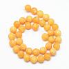 Natural White Jade Bead Strands G-R297-10mm-34-2