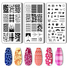 Stainless Steel DIY Nail Art Templates MRMJ-WH0092-002-1