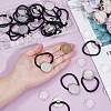 20Pcs Stainless Steel Elastic Hair Ties Findings OHAR-UN0001-01-4