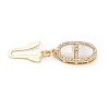 Brass Micro Pave Clear Cubic Zirconia Box Clasps LS-KK-U051-01G-04-3