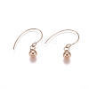 Ion Plating(IP) Ball 304 Stainless Steel Dangle Earrings EJEW-L215-53B-RG-1