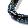 Handmade Dichroic Foil Glass Beads Strands DICH-U001-09F-4