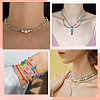 3 Strands Imitation Jade Glass Beads GLAA-PA0001-36B-03-5