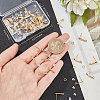 CREATCABIN 40Pcs Brass Stud Earring Findings KK-CN0002-08-3