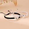 Adjustable Polyester Braided String Bracelets for Couple PW-WG99087-01-1