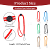 6Pcs 6 Colors Polyester Mobile Straps HJEW-GF0001-69-2