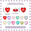 240Pcs 12 Colors Transparent Spray Painted Glass Beads GLAA-PH0003-27-2
