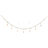 Wall Hanging Photo Display with Wooden Beads Garland AJEW-WH20011-54A-1