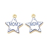 Printed Brass Pendants KK-CBA42CA-08G-07-1