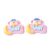Opaque Resin Cabochons CRES-P023-01C-1
