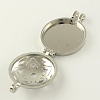 Rack Plating Hollow Brass Diffuser Locket Pendants KK-S662-P-2