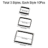 30Pcs 3 Style Brass Linking Rings KK-CN0001-55-2