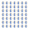 100Pcs Crackle Transparent Glass Beads GLAA-TADJ0001-12D-2