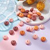 20Pcs 4 Colors Food Grade Eco-Friendly Silicone Focal Beads SIL-YW0001-12C-5