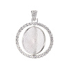 Alloy Pendant Cabochon Settings Y-PALLOY-S107-005P-RS-3