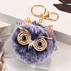 Owl Furry Pom-Pom Keychain for Women PW-WG49E57-11-1