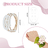 5Pcs Alloy Rhinestone Multi-strand Bangles for Women BJEW-WR0001-03G-2