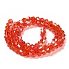 Transparent Electroplate Glass Beads Strands LS-EGLA-A039-T3mm-B14-2