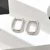 Brass Huggie Hoop Earrings EJEW-L234-61-P-3