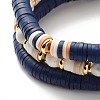 Love Beads Stacking Stretch Bracelets Set for Women BJEW-JB07162-8