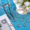 8Pcs 2 Styles 4 Colors Alloy Screw Carabiner Lock Charms FIND-DC0008-31A-5