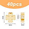 DICOSMETIC 40Pcs Brass Beads KK-DC0003-79-2