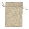 Christmas Printed Burlap Packing Pouches Drawstring Bags ABAG-Q053-02A-07-2