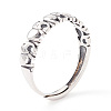 Elephant 925 Sterling Silver Adjustable Rings for Men Women STER-G032-03AS-2
