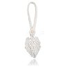 2Pcs Handmade Macrame Leaf Curtain Tiebacks AJEW-CN0003-65A-6