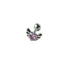 Angel Wing Heart 316L Surgical Stainless Steel Pave Cubic Zirconia Tongue Rings FS-WG901EE-05-1