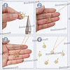 8Pcs 2 Styles Brass Pendants KK-BBC0024-51-6
