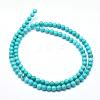 Natural Magnesite Round Beads Strands TURQ-G148-03-4mm-2