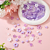 100G Transparent & Opaque Acrylic Beads TACR-TA0001-57A-6