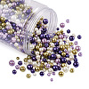 Cheriswelry 12 Strands 12 Styles Baking Painted Pearlized Glass Pearl Round Bead Strands HY-CW0001-03B-4