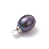 Dyed Natural Cultured Freshwater Pearl Pendants PALLOY-TA00244-5