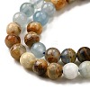 Natural Blue Calcite Beads Strands G-H312-C02-6mm-4