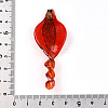 Handmade Gold Sand Lampwork Big Pendants LAMP-T023-09-4