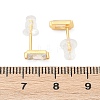 Cubic Zirconia Rectangle Stud Earrings FU7889-8-3