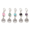 Tree of Life Alloy Pendant Decorations HJEW-JM02840-1