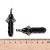 Natural Obsidian Sword Big Pendants G-Q163-08AS-07-3