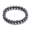 Non-magnetic Synthetic Hematite Beads Stretch Bracelets BJEW-A115-02-1