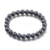 Non-magnetic Synthetic Hematite Beads Stretch Bracelets BJEW-A115-02-1