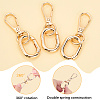 Alloy Swivel Clasps FIND-SP0003-22G-5